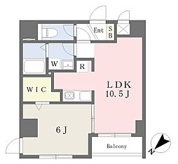 ミリアビタNo.39 1LDKの間取図画像