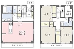 Tプレイス弁天 3LDKの間取図画像