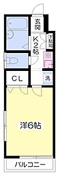 クリエール・M 1Kの間取図画像