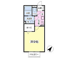 らら・ベイサイド 1Kの間取図画像