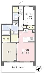 西船橋ビューアパートメント 1SLDKの間取図画像