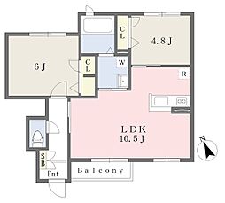 コユン3 2LDKの間取図画像