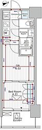 パークアクシス市川 1DKの間取図画像
