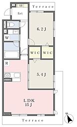 La Casa III 2LDKの間取図画像