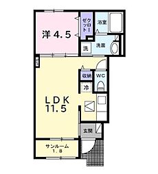 間取図画像 1LDK