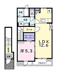 間取図画像 1LDK