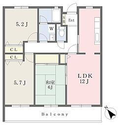 ヌーベル 3LDKの間取図画像
