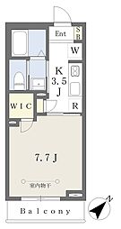 Maison de Hiruta 1Kの間取図画像