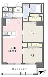 Welina Halelea 2LDKの間取図画像