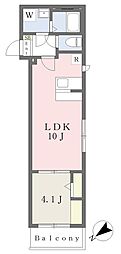 Kafuuuu 柏 1LDKの間取図画像
