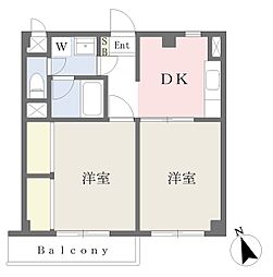 ユーアイレジデンス 2Kの間取図画像