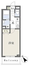 DOビル東町 1Kの間取図画像