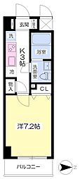 グランヴィラ成田赤坂 1Kの間取図画像
