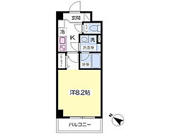 シャングリラ 1Kの間取図画像