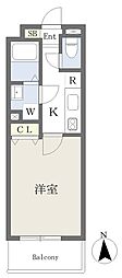 DOビル公津の杜2 1Kの間取図画像