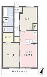 Charmant 2LDKの間取図画像