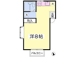 ハイツKY ワンルームの間取図画像