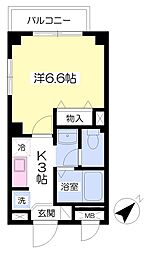 モンターニュ・アズール 1Kの間取図画像