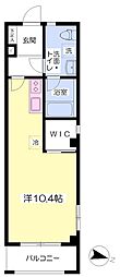メゾングランデY ワンルームの間取図画像