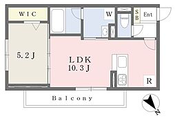 TAKE藤 1LDKの間取図画像
