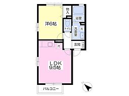 ファミール西柴 1LDKの間取図画像