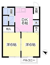 間取図画像 2DK