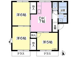 コートビレッジ・S 3DKの間取図画像