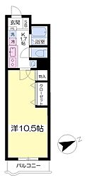 エクセルコートT.N 1Kの間取図画像