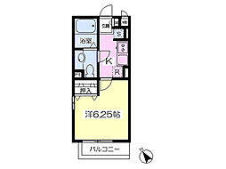 セジュール愛甲原 1Kの間取図画像