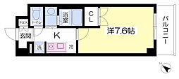 LEVANTE 1Kの間取図画像