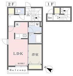 SKN3 1LDKの間取図画像