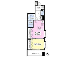 プライマリー相模大野 1LDKの間取図画像