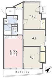ステーションフロント成瀬 3LDKの間取図画像