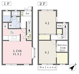 ドルフ2 2SLDKの間取図画像