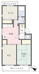 ハイム青葉台 3DKの間取図画像