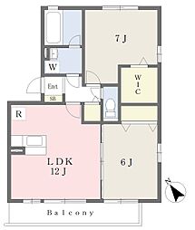 アンデリーナ 2LDKの間取図画像