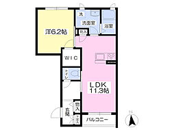 セントリビエ 1LDKの間取図画像