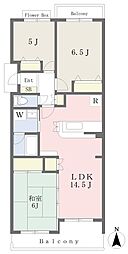 スターハイツ 3LDKの間取図画像