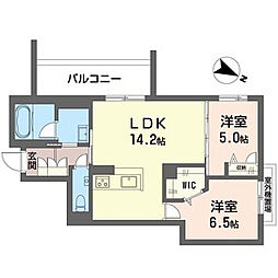 フォレスト 2LDKの間取図画像