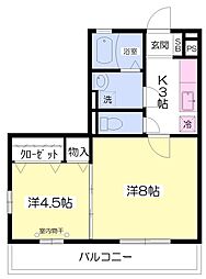ヴェルデM 2Kの間取図画像