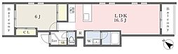 イリフェリオ北鎌倉 1LDKの間取図画像