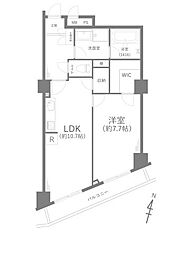シャトレー戸塚ガーデン 1LDKの間取図画像
