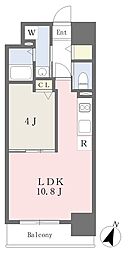 横浜市西区戸部本町マンション 1LDKの間取図画像