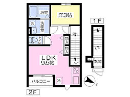 ファインコート2 1LDKの間取図画像
