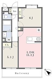 ソレイユ 2LDKの間取図画像