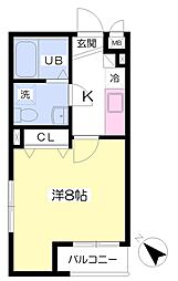 ステラ・エース 1Kの間取図画像