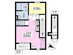 ファインコート2 1LDKの間取図画像