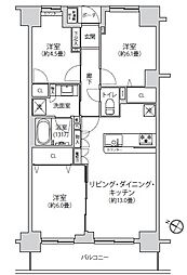 藤和シティホームズ戸田 3LDKの間取図画像