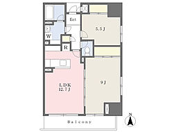 エスプラナード 2LDKの間取図画像