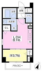 ヴィータフェリーチェ 1LDKの間取図画像